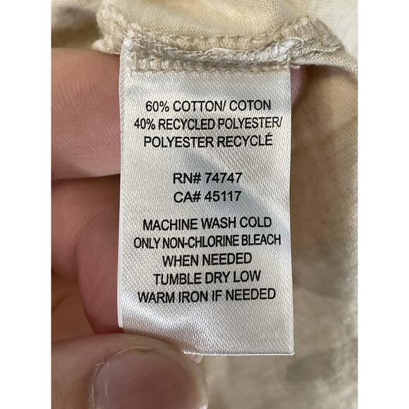 Natural Reflections Shirt Womens Medium Beige Tan Camo Crewneck Bass Pro Shops - Picture 7 of 9